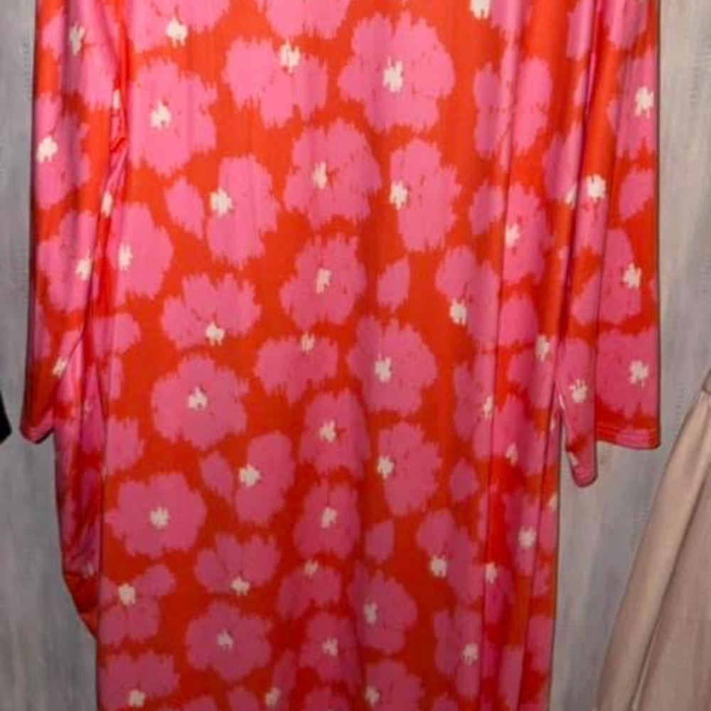 Floral Pink and Orange Kimono